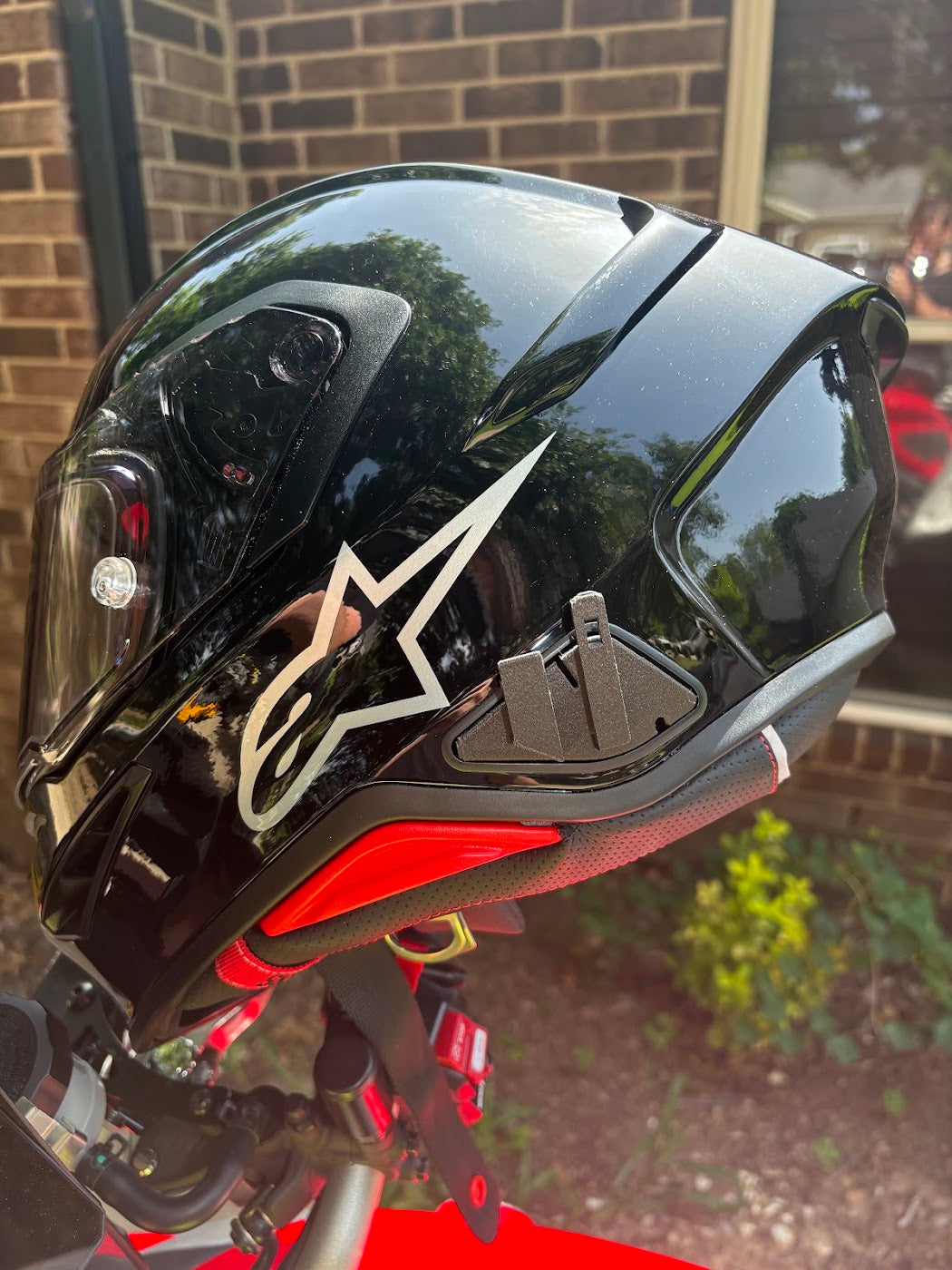 Alpinestars S-R7 Helmet Adapter for Cardo Packtalk Edge – 3D Printed Carbon Fiber Mount