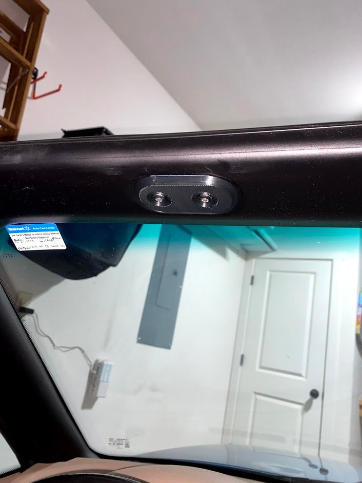 BMW Z3 and M Roadster Sun Visor Delete Block off / Blank Plates (2x, Pair)