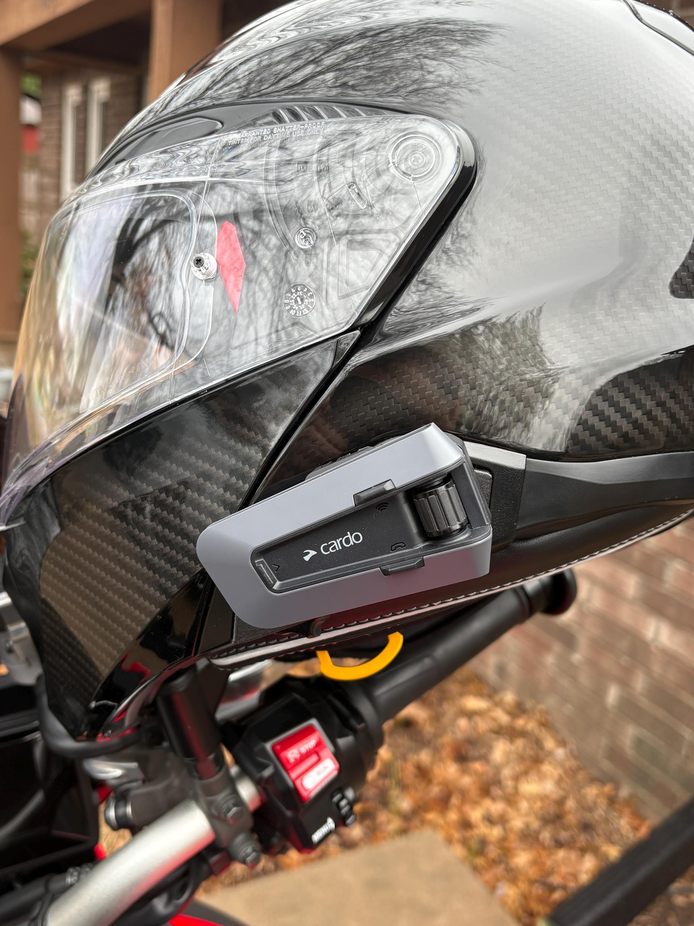 HJC Helmet Adapter for Cardo Packtalk Edge – 3D Printed Carbon Fiber M – Josh's Widgets