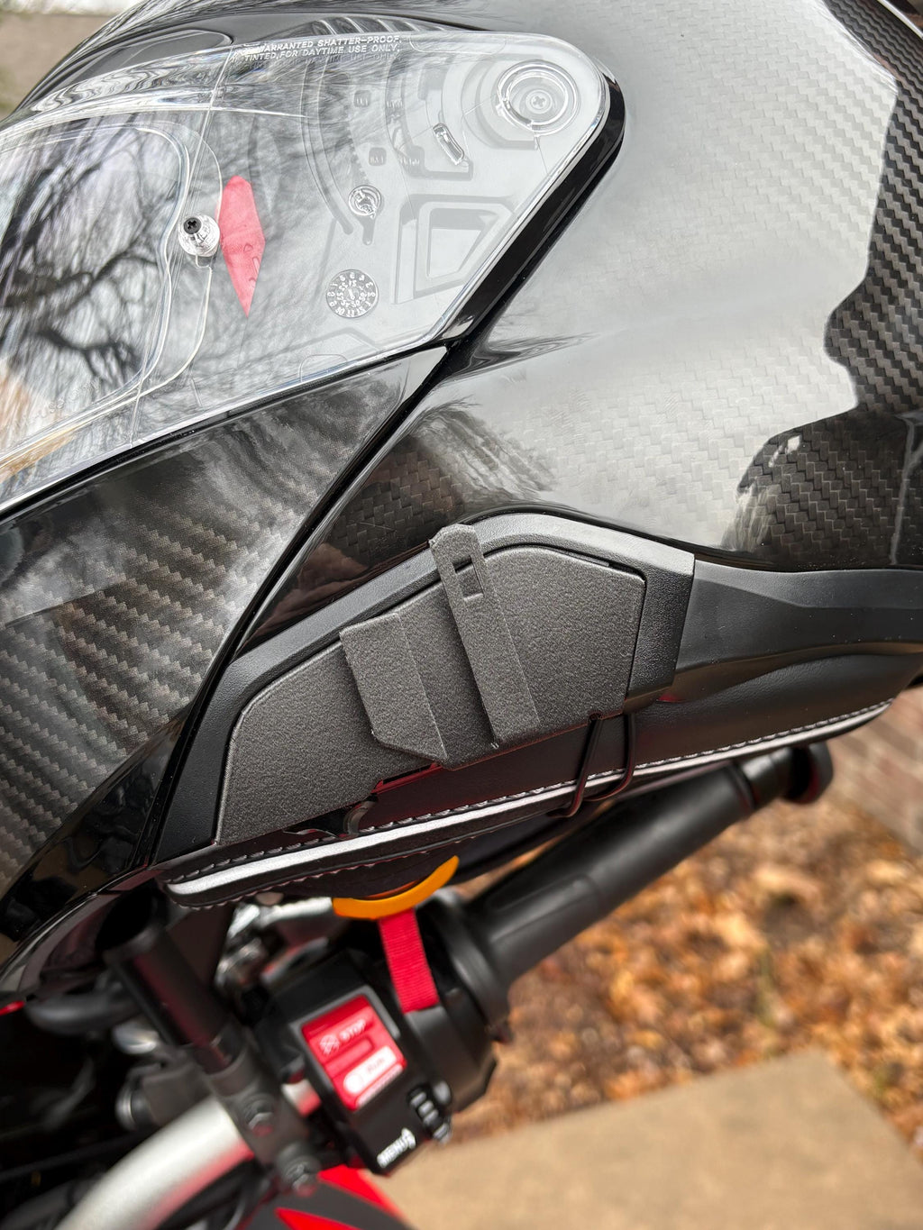 HJC Helmet Adapter for Cardo Packtalk Edge – 3D Printed Carbon Fiber Mount
