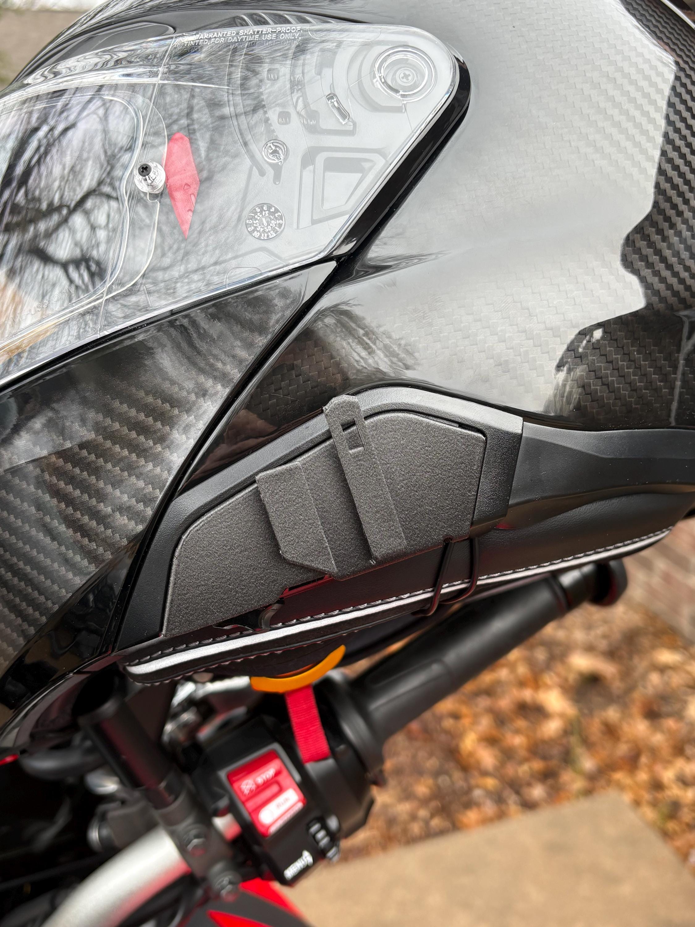 HJC Helmet Adapter for Cardo Packtalk Edge – 3D Printed Carbon Fiber Mount
