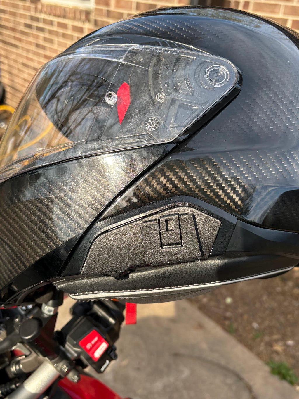 HJC Helmet Adapter for Cardo Packtalk Bold – 3D Printed Carbon Fiber Mount