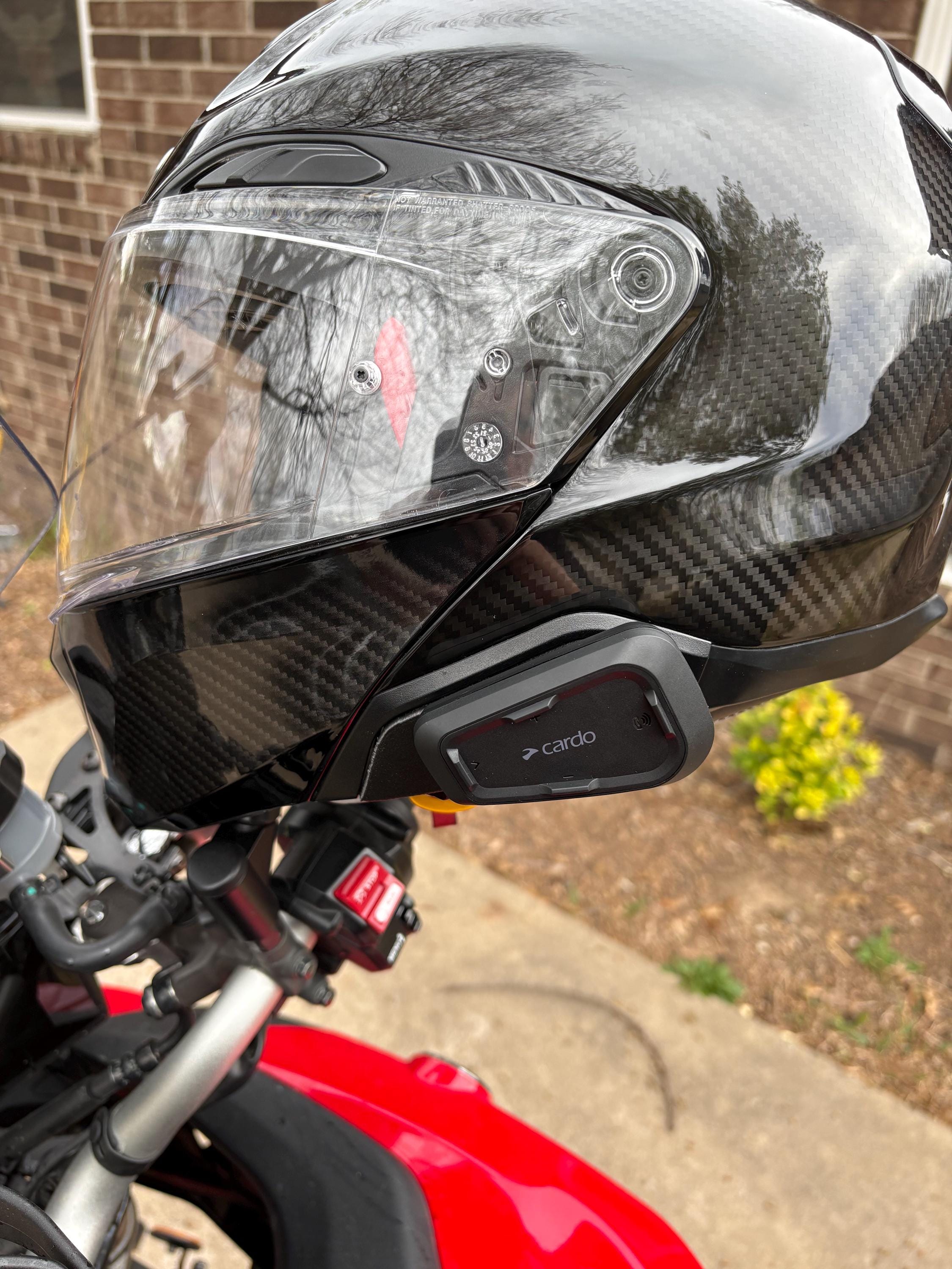 HJC Helmet Adapter for Cardo Freecom or Spirit – 3D Printed Carbon Fiber Mount