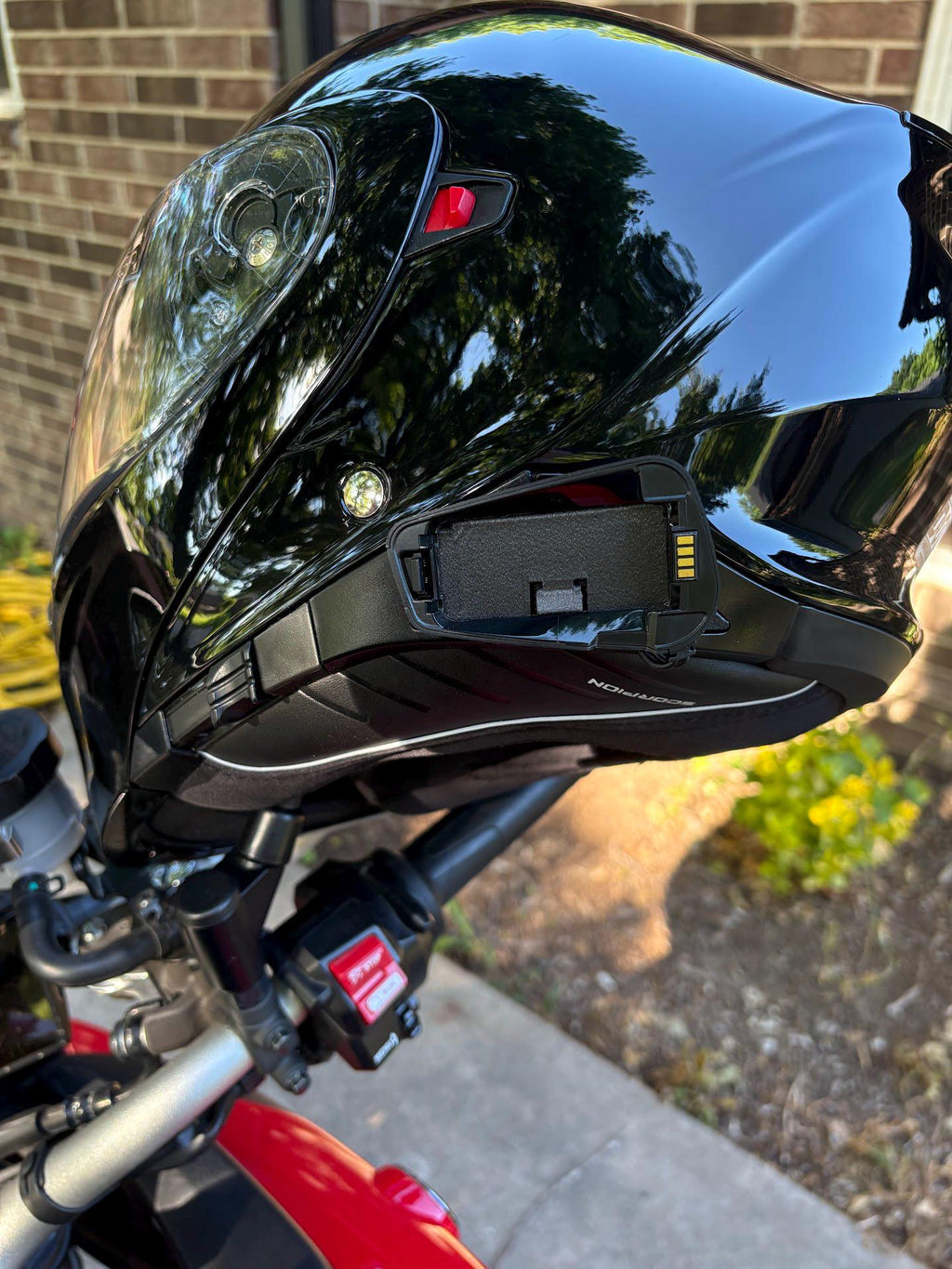 Scorpion EXO-Com Helmet Adapter for Cardo Freecom or Spirit – 3D Printed Carbon Fiber Mount