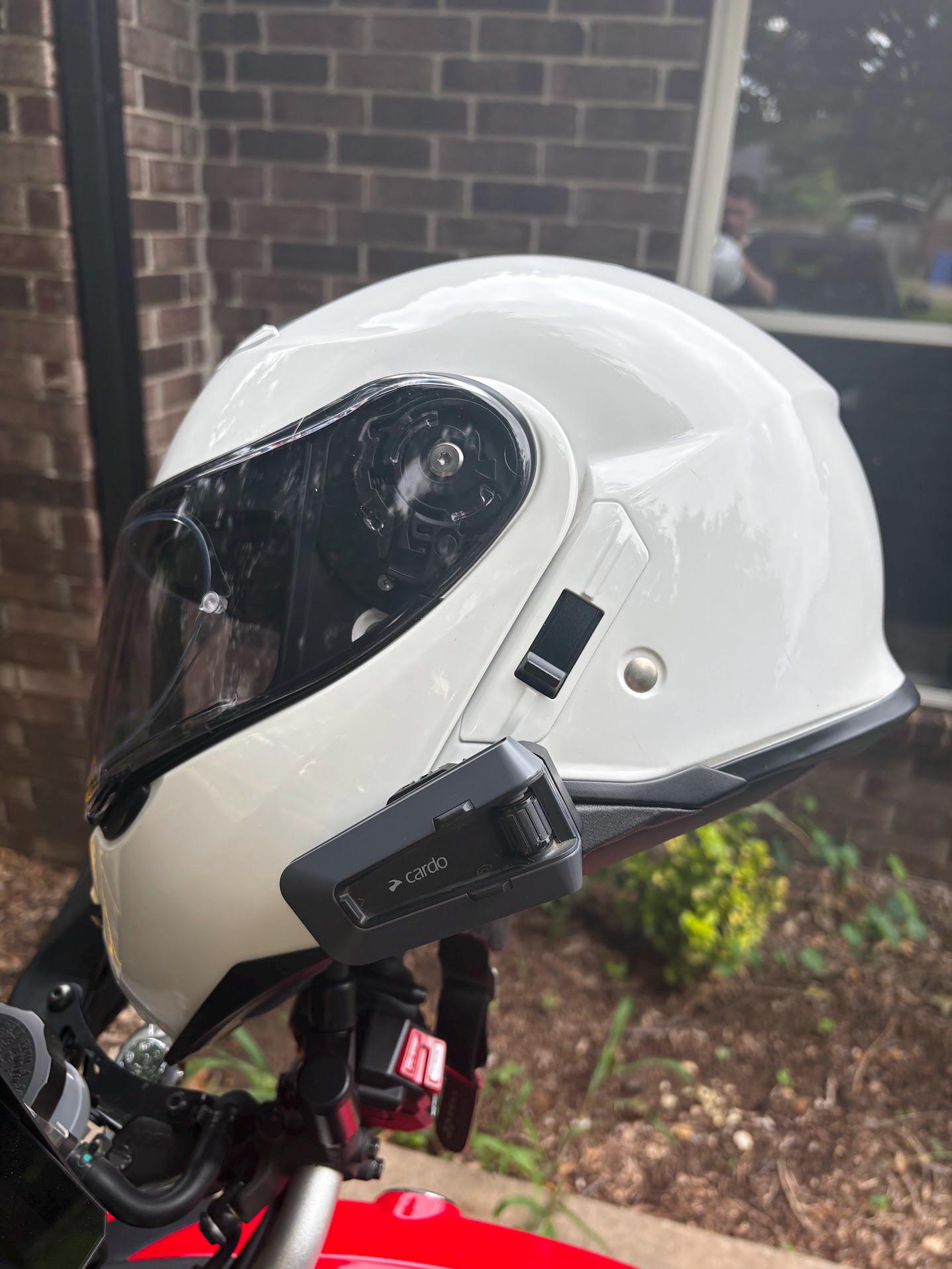 Shoei Neotec 2 GT-Air 2 Cardo Packtalk Edge Adapter – 3D Printed Carbon Fiber Mount